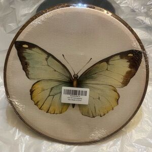3/$18.00 Butterfly Wall Art Accent in Yellow and Green